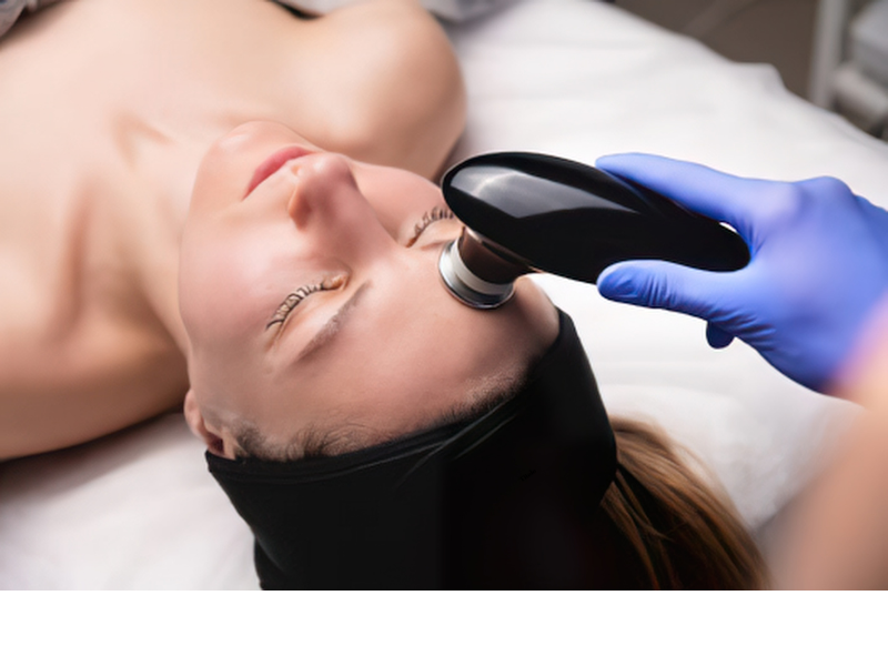 Trattamento viso con tecnologia estetica